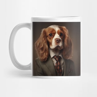 Cavalier King Charles Spaniel Dog in Suit Mug